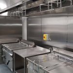 An ansul kitchen system installed in a restaurant